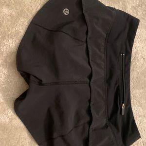 lululemon black shorts size 0
